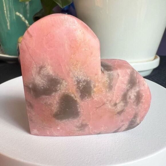 Pink Opal Heart‎ Carving (#4) - Picture 4 of 8